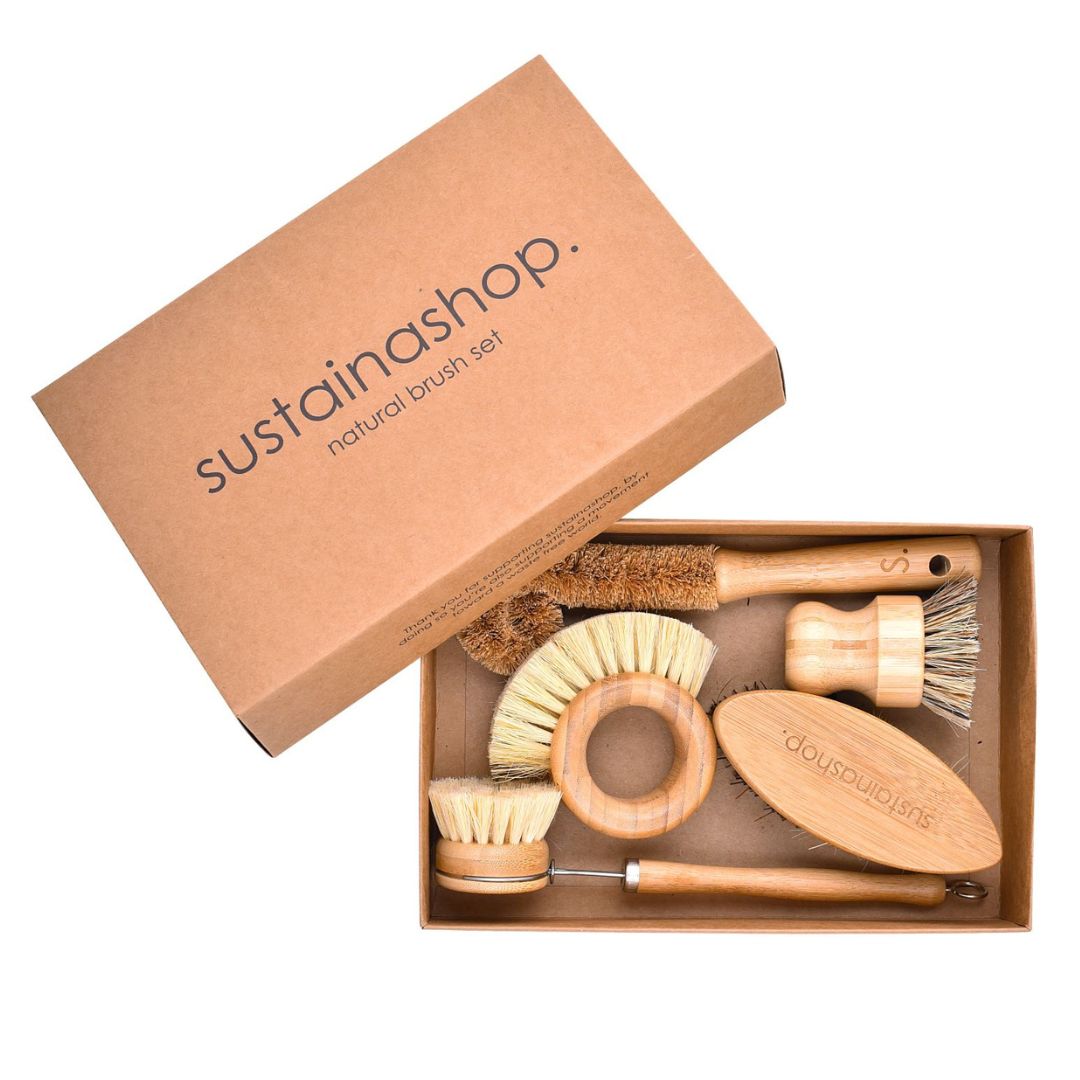 Natural Oval Scrubbing Brush