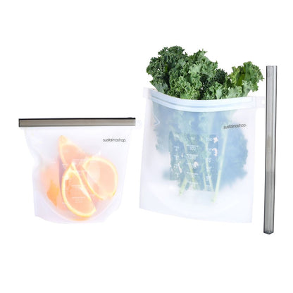 Reusable Food Pouch - Twin Pack